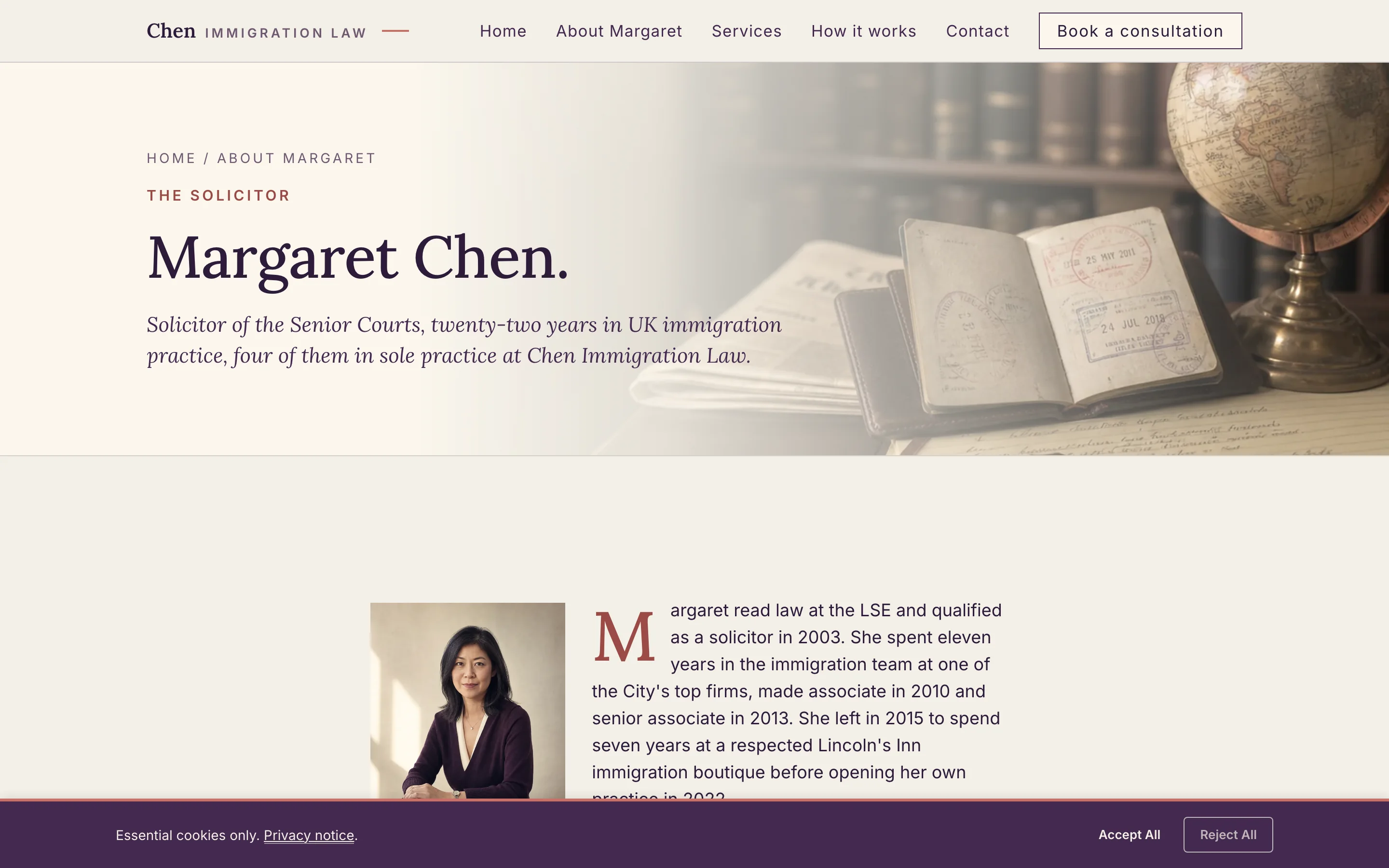 About Margaret Chen screenshot